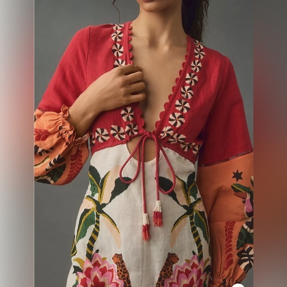 NWT Farm Rio Long-Sleeve Romper - Picture 4 of 5